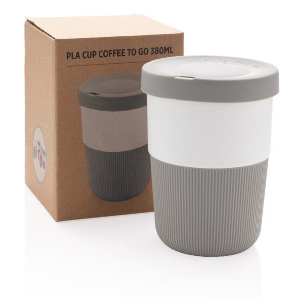PLA cup coffee to go 380ml, grijs