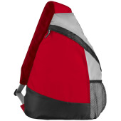 Armada polyester sling rugzak - Rood/Zwart/Grijs