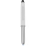 Xenon stylus balpen met LED lampje - Wit/Zilver