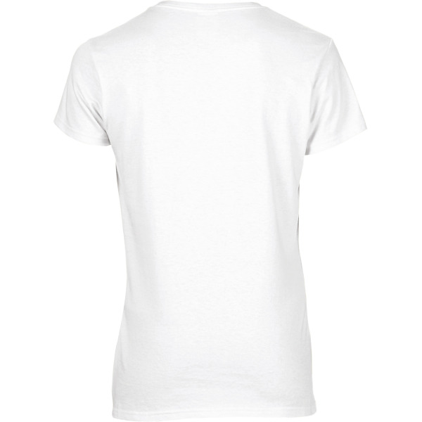 Premium Cotton  Ladies' V-neck T-shirt White XXL