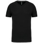 T-shirt V-hals korte mouwen Black XXL