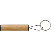 Bamboe mini-zaklamp met sleutelhanger Ilse bruin