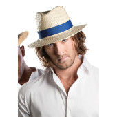 Afneembaar lint voor Panama & Boater hoeden White 66 cm