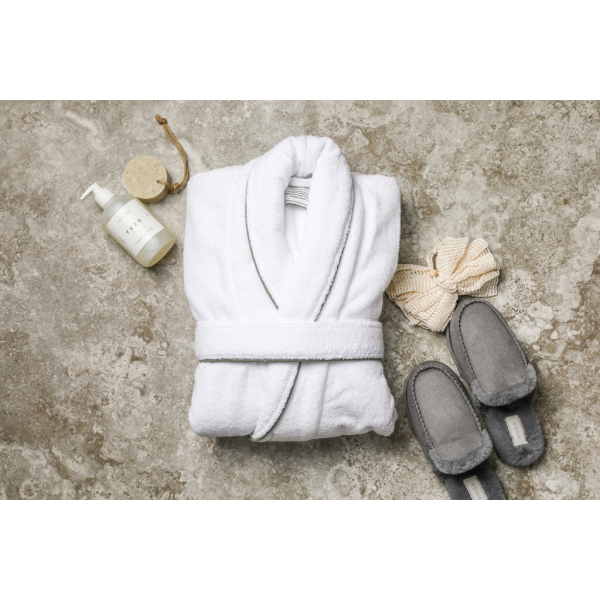 VINGA Harper bathrobe L/XL, white