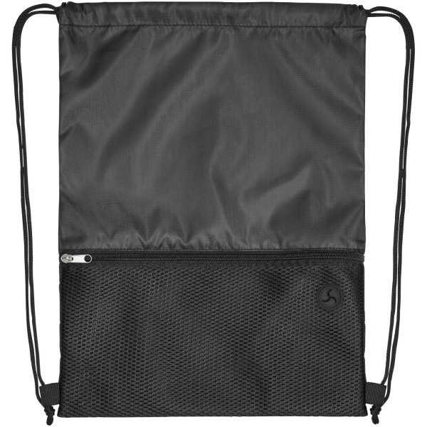 Oriole mesh drawstring backpack 5L - Solid black