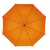 Opvouwbare, uit 2 secties bestaande manueel te openen paraplu REGULAR oranje