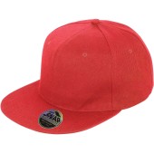 Bronx Original Flat Peak Snapback Cap Red One Size
