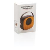 Bamboe 3W draadloze fashion speaker, zwart