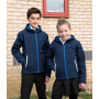 Kids Tx Performance Hooded Softshell Jacket Navy / Royal Blue 5/6 jaar