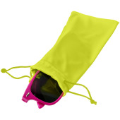 Clean microvezeltasje voor een zonnebril - Neongeel