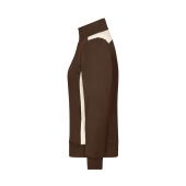 Ladies' Workwear Sweat Jacket - COLOR - - brown/stone - XS