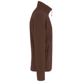 Microfleece met rits heren Chocolate 4XL