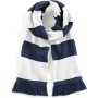Gestreepte sjaal Stadium French Navy / White One Size
