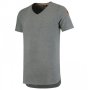 T-shirt Premium V Hals Heren 104003 Stonemel XS