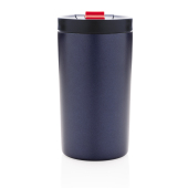 Dubbelwandige vacuüm lekvrije beker met lock 300ml, blauw