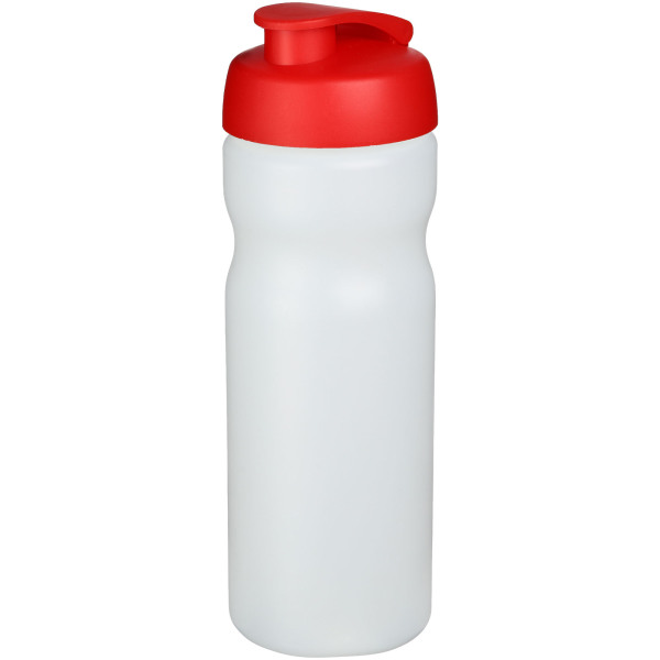 Baseline® Plus 650 ml flip lid sport bottle - Transparent/Red