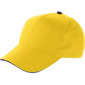 Cotton cap Beau yellow