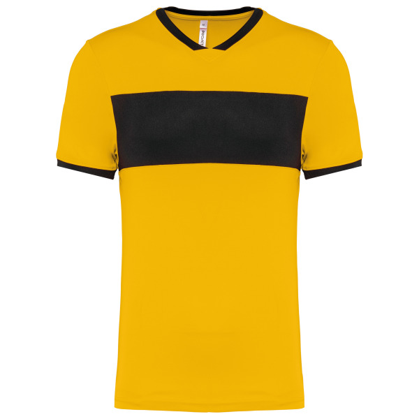 Sportshirt korte mouwen volwassene Sporty Yellow / Black 3XL