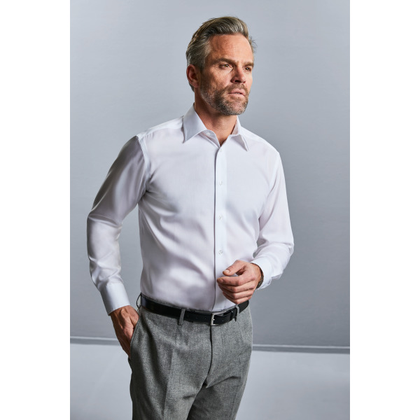 Men's Long Sleeve Tailored Ultimate Non-iron Shirt White S