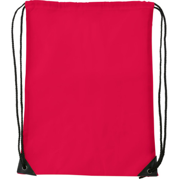 Polyester (210D) drawstring backpack Steffi red