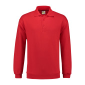 L&S Polosweater for him Red S