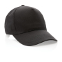 Impact 5 panel 190gr Recycled cotton cap with AWARE™ tracer, black