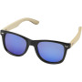 Taiyō rPET/bamboo mirrored polarized sunglasses in gift box - Wood
