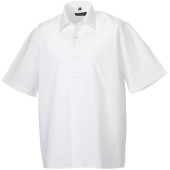 Men's Ss Pure Cotton Easy Care Poplin Shirt White XXL
