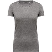Dames-t-shirt Supima® ronde hals korte mouwen Grey Heather XS