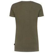 T-shirt V Hals Fitted Dames 101008 Army 4XL