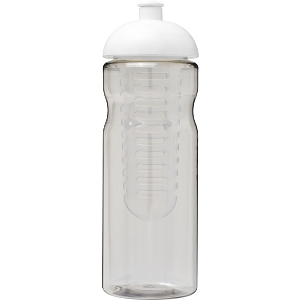 H2O Active® Base 650 ml dome lid sport bottle & infuser - Transparent/White