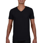 Gildan Mens Softstyle® V-Neck T-Shirt - Black - 2XL