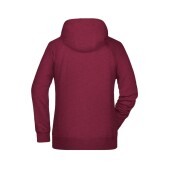 Ladies' Hoody - burgundy-melange - XL