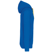 Hooded sweater met contrasterde capuchon Light Royal Blue / Yellow 3XL