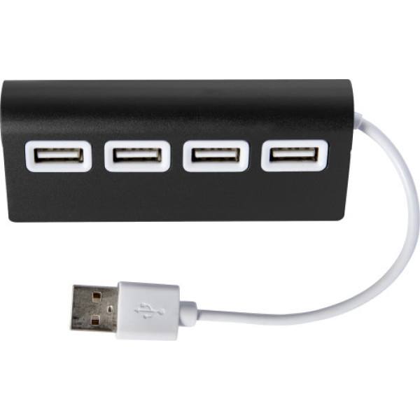 Aluminium USB hub black