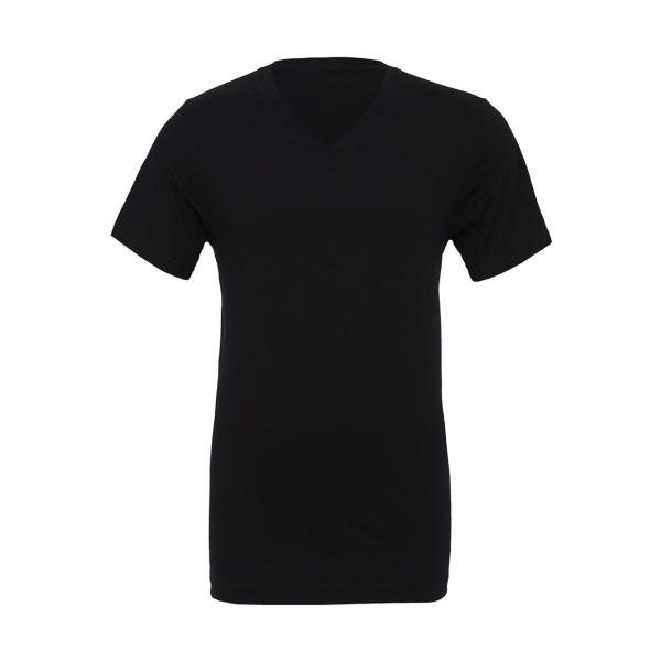 Unisex Jersey V-Neck T-Shirt - Black - S