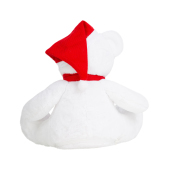 Knuffel met rits kerstbeer White / Red One Size