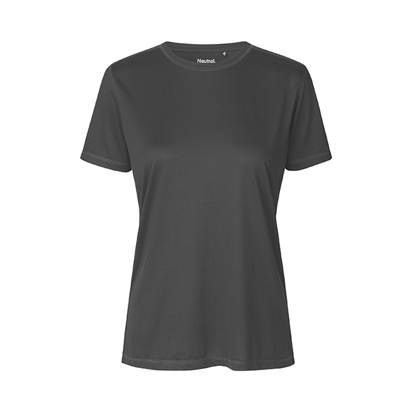 Neutral recycled ladies sportshirt-Charcoal-XS