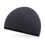 Two-Tone Beanie Knitted Hat - Graphite Grey/Black - One Size