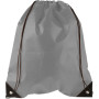 Nonwoven (80 gr/m²) drawstring backpack Nathalie grey