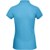 Ladies' organic polo shirt Very Turquoise M