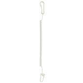 Plastic spiral, white - white