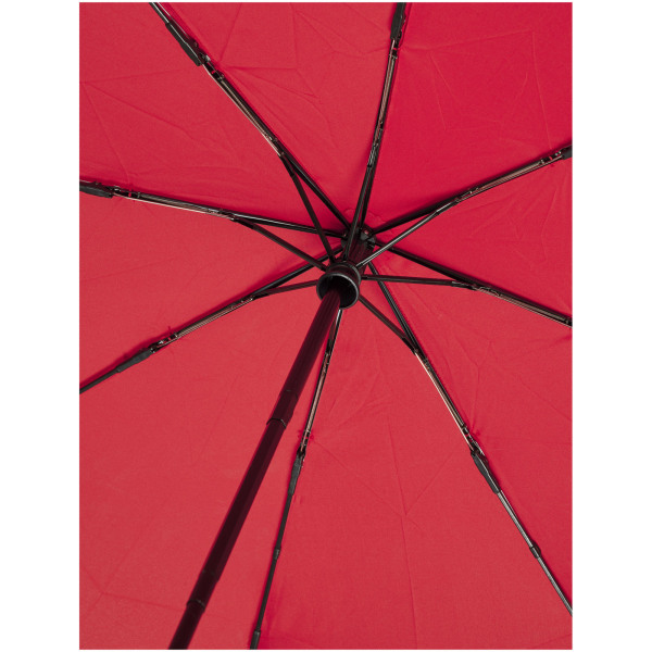 Bo 21” opvouwbare automatische gerecyclede PET paraplu - Rood