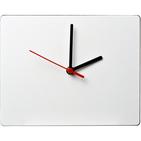 Brite-Clock® rectangular wall clock - Solid black