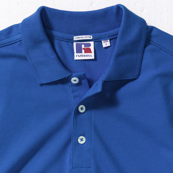 Men's Fitted Stretch Polo - Sky