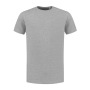 L&S T-shirt crewneck fine cotton elasthan grey heather 6XL