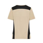 Ladies' Workwear T-Shirt - STRONG - - stone/black - 3XL