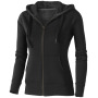 Arora dames hoodie met ritssluiting - Zwart - XL