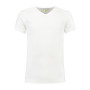 L&S T-shirt V-neck cot/elast SS for him White 3XL