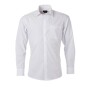 Men's Shirt Longsleeve Poplin - white - XXL